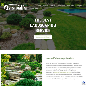 Jeremiah’s Landscape Services website