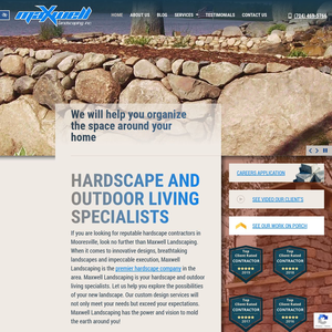 Maxwell Landscaping website