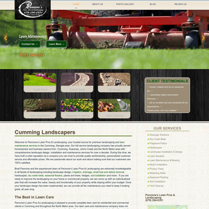 Pannone’s Lawn Pros & Landscaping website