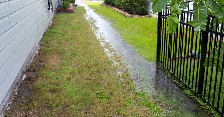 backyard wit a soggy spots